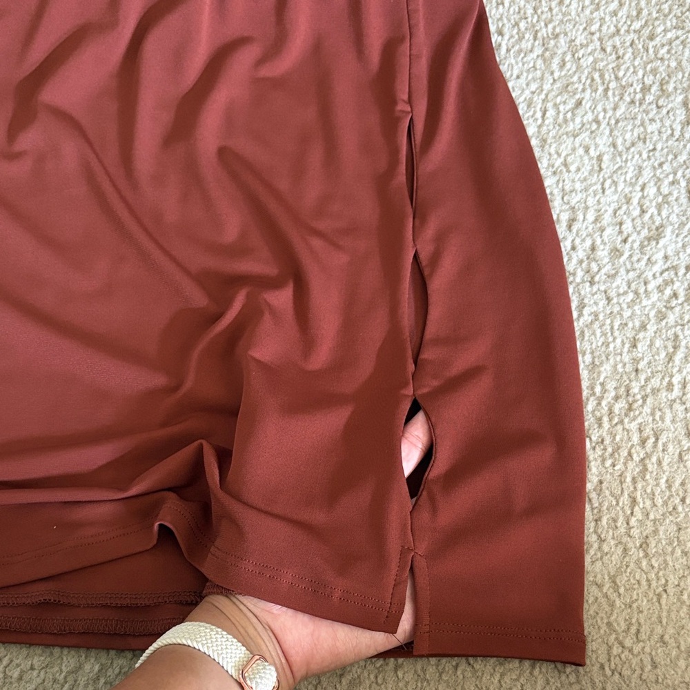 Rust Mini Skirt - Picture 2 of 4